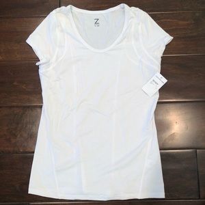 White athletic fit workout shirt by Z by Zella